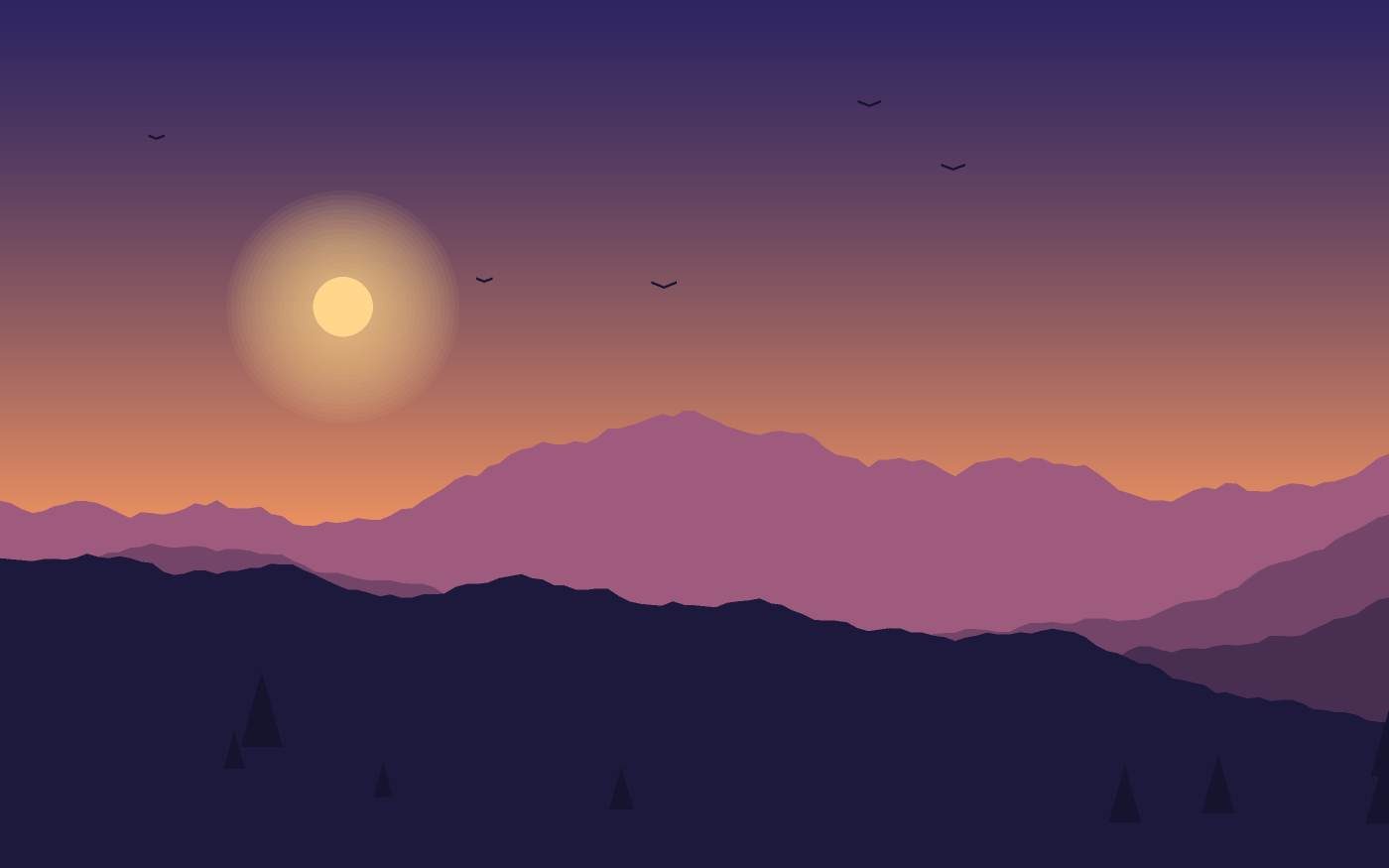 Landschaftsillustration