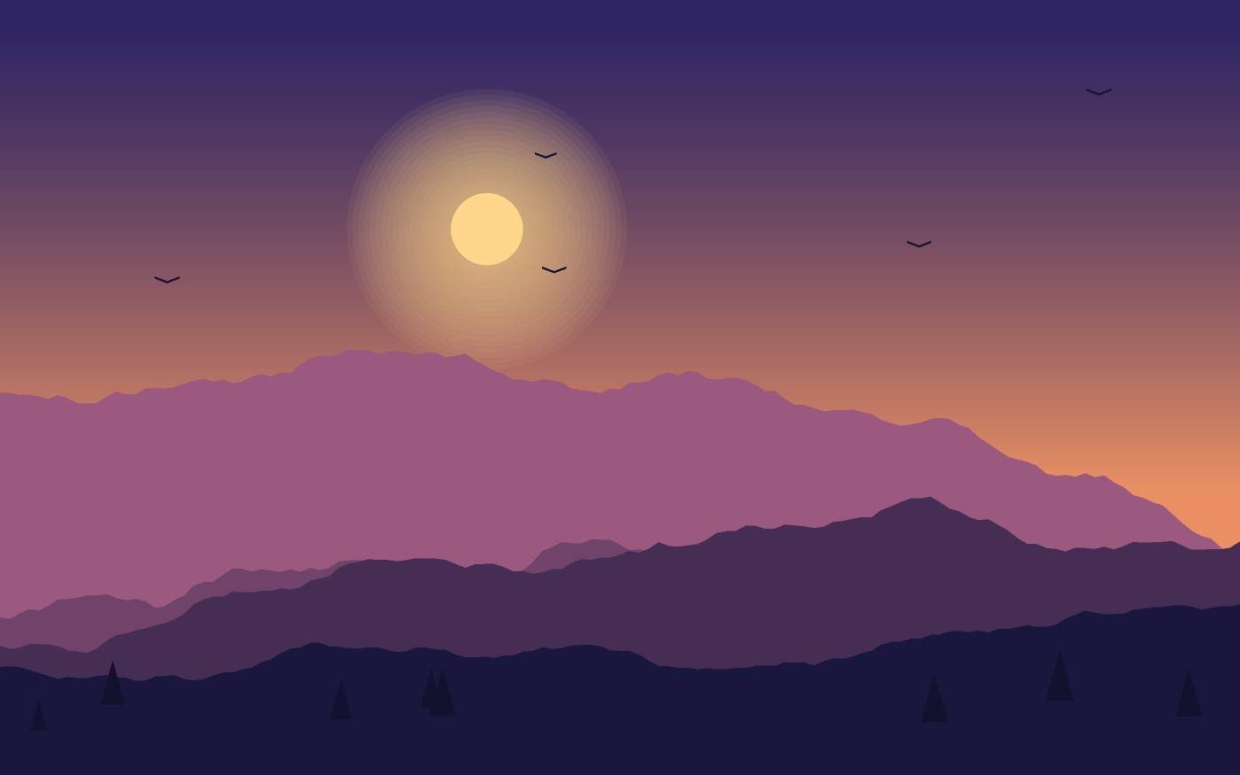 Ilustrace krajiny