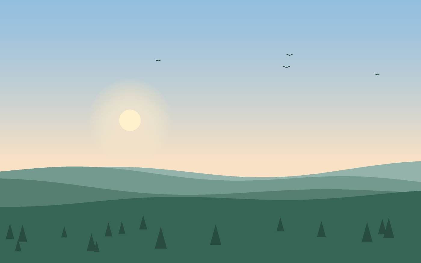Ilustración de un paisaje