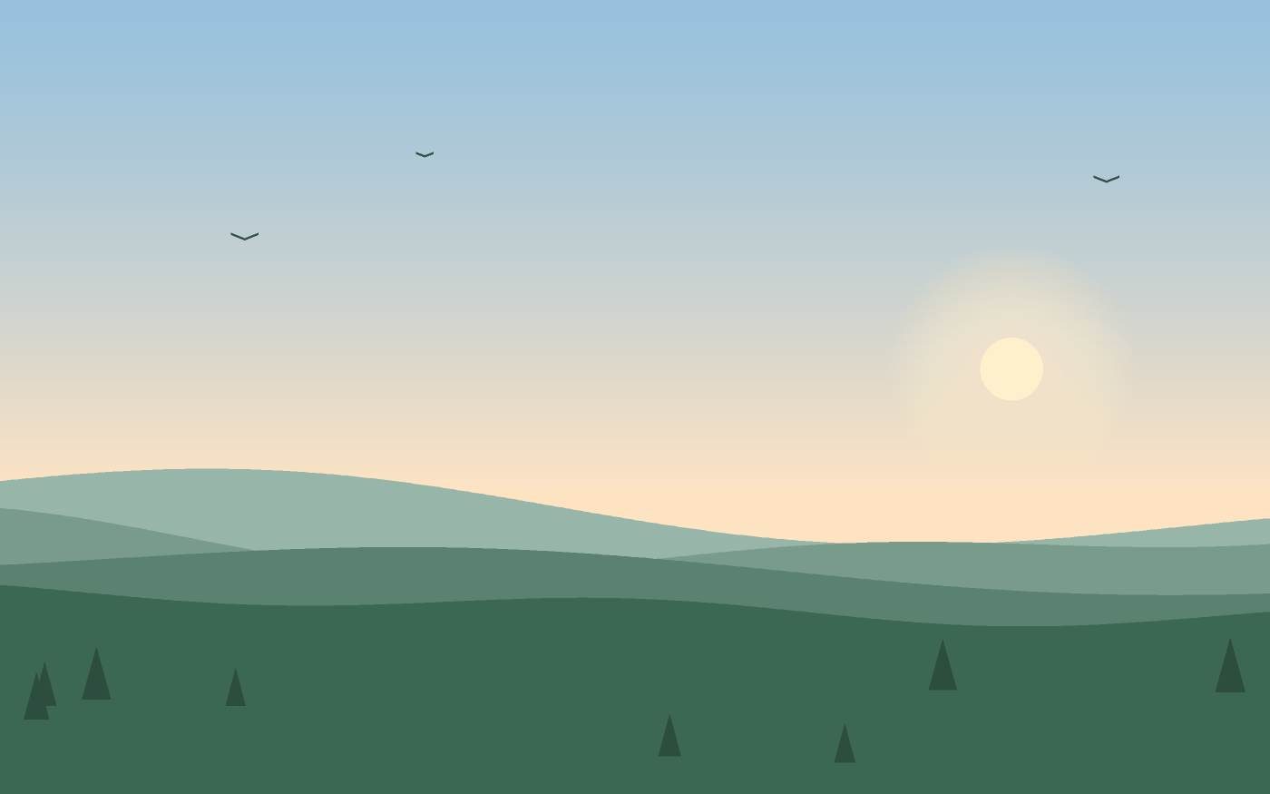 Ilustración de un paisaje
