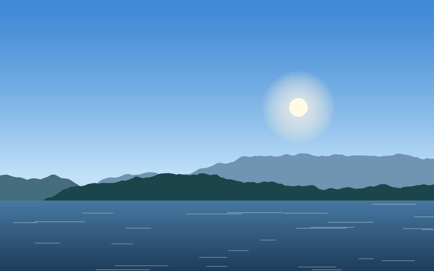 Illustrazione di un paesaggio