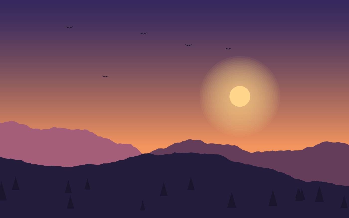 Landschapsillustratie