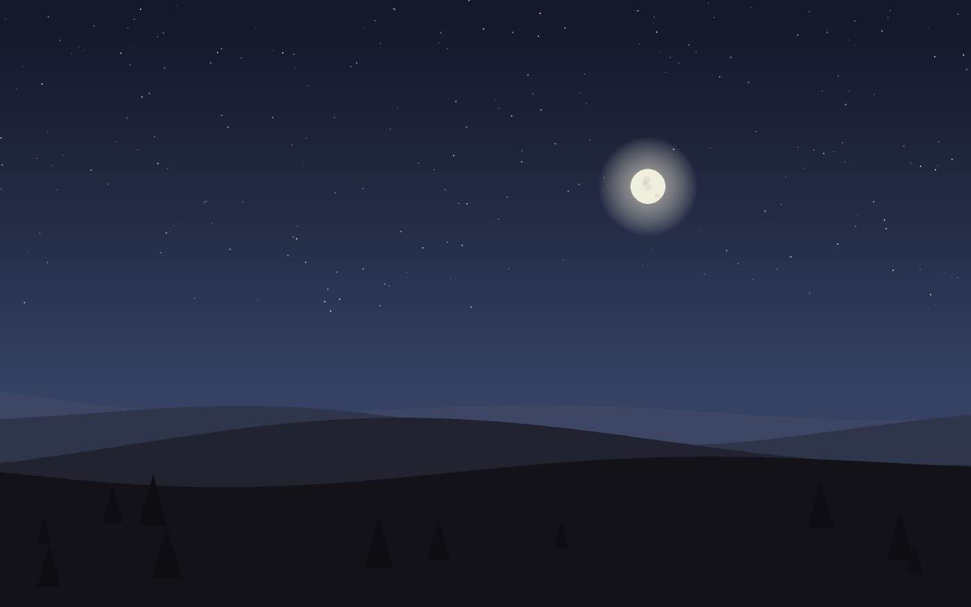 Ilustração de uma paisagem