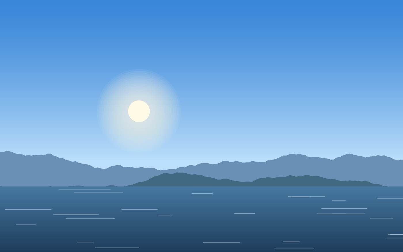 Ilustração de uma paisagem
